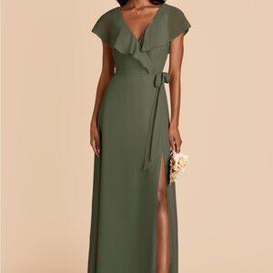 Birdy Grey Jackson Dress in Chiffon Olive